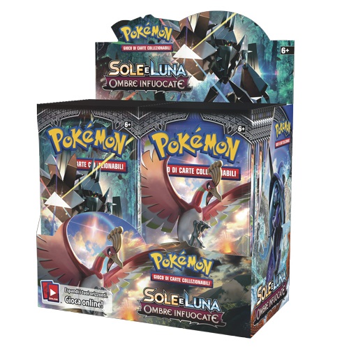 POKEMON SOLE E LUNA - OMBRE INFUOCATE - BOX DA 36 BUSTE ITA POKEMON SOLE E LUNA - OMBRE INFUOCATE - BOX DA 36 BUSTE ITA