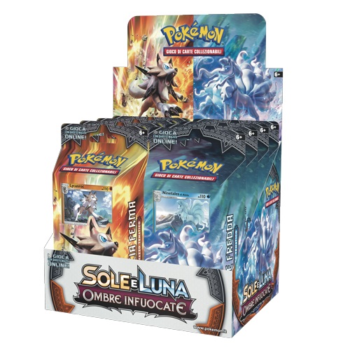 POKEMON SOLE E LUNA - OMBRE INFUOCATE - BOX 8 MAZZI ITA POKEMON SOLE E LUNA - OMBRE INFUOCATE - BOX 8 MAZZI ITA