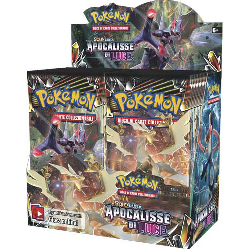 POKEMON SOLE E LUNA - APOCALISSE DI LUCE - BOX DA 36 BUSTE ITA POKEMON SOLE E LUNA - APOCALISSE DI LUCE - BOX DA 36 BUSTE ITA