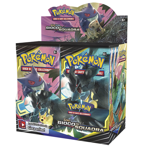 POKEMON SOLE E LUNA - GIOCO DI SQUADRA - BOX 36 BUSTE ITA POKEMON SOLE E LUNA - GIOCO DI SQUADRA - BOX 36 BUSTE ITA