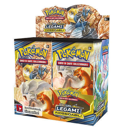 POKEMON SOLE E LUNA - LEGAMI INOSSIDABILI - BOX 36 BUSTE ITA POKEMON SOLE E LUNA - LEGAMI INOSSIDABILI - BOX 36 BUSTE ITA