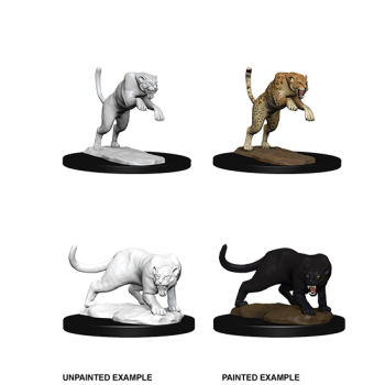 D&D NOLZU'S MARVELOUS MINIATURES: PANTHER & LEOPARD - 6 UNITA' D&D NOLZU'S MARVELOUS MINIATURES: PANTHER & LEOPARD - 6 UNITA'