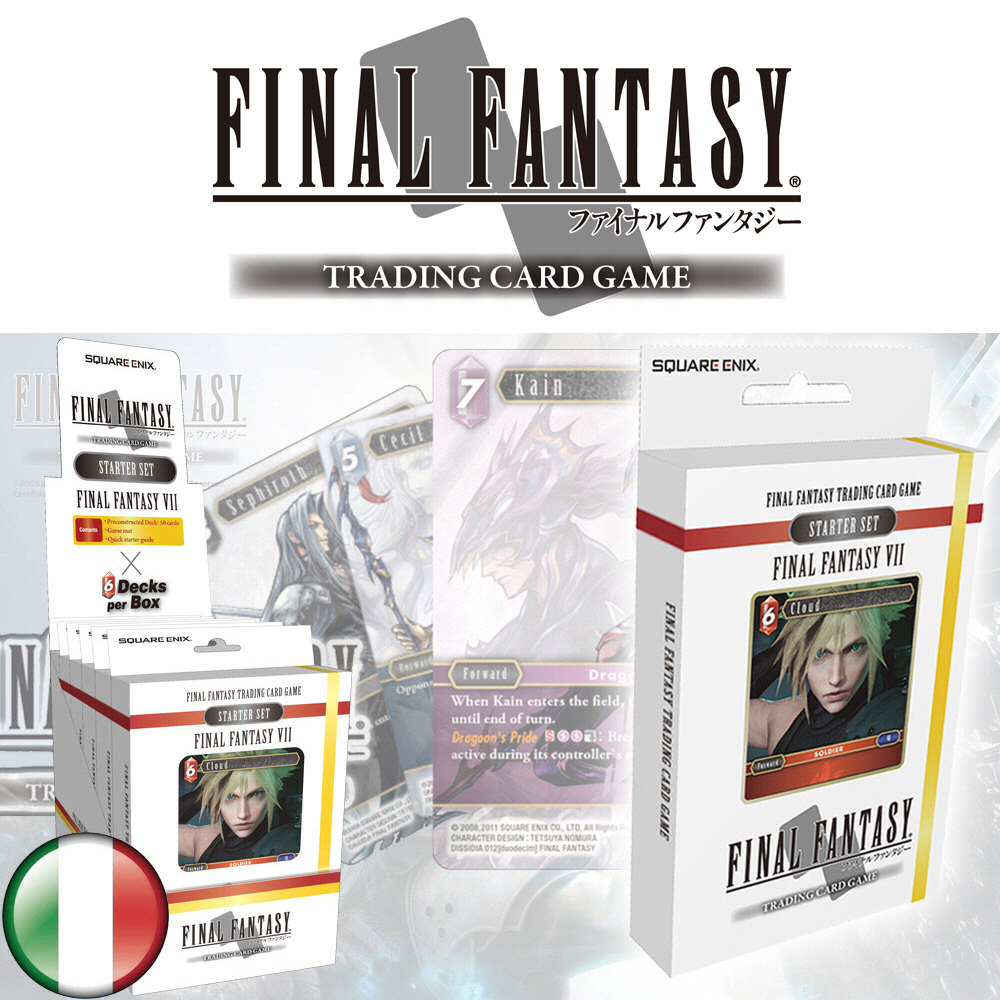 FFTCG OPUS 1 FINAL FANTASY VII STARTER DECK (6 PZ) ITA FFTCG OPUS 1 FINAL FANTASY VII STARTER DECK (6 PZ) ITA