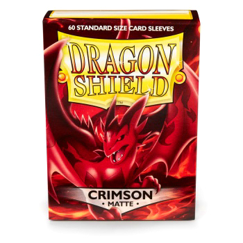 DRAGON SHIELD BUSTE PROTETTIVE STANDARD - MATTE - CRIMSON (60) DRAGON SHIELD BUSTE PROTETTIVE STANDARD - MATTE - CRIMSON (60)