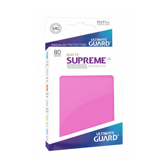 UGD SUPREME UX SLEEVES STANDARD SIZE - MATTE PINK 80 UGD SUPREME UX SLEEVES STANDARD SIZE - MATTE PINK 80