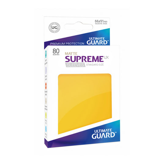 UGD SUPREME UX SLEEVES STANDARD SIZE - MATTE YELLOW 80 UGD SUPREME UX SLEEVES STANDARD SIZE - MATTE YELLOW 80