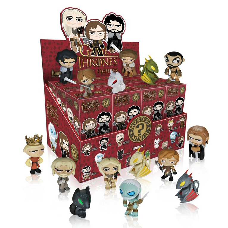 MYSTERY MINI FIGURES GAME OF THRONES DISPLAY 24 PZ