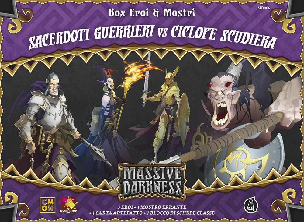 MASSIVE DARKNESS - SACERDOTI GUERRIERI VS CICLOPE SCUDIERA MASSIVE DARKNESS - SACERDOTI GUERRIERI VS CICLOPE SCUDIERA