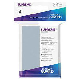 UGD SUPREME UX SLEEVES STANDARD SIZE - TRANSPARENT (50) UGD SUPREME UX SLEEVES STANDARD SIZE - TRANSPARENT (50)