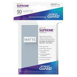 UGD SUPREME UX SLEEVES STANDARD SIZE - MATTE TRANSPARENT (50) UGD SUPREME UX SLEEVES STANDARD SIZE - MATTE TRANSPARENT (50)