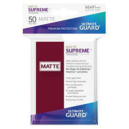 UGD SUPREME UX SLEEVES STANDARD SIZE - MATTE BURGUNDY (50) UGD SUPREME UX SLEEVES STANDARD SIZE - MATTE BURGUNDY (50)