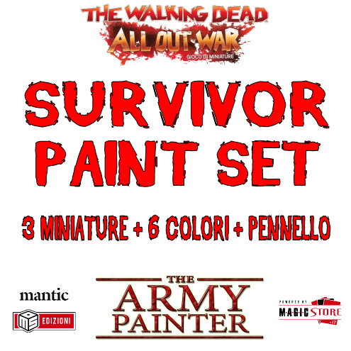 TWD - THE ARMY PAINTER SURVIVOR PAINT SET - ACCESSORI - GIOCO DI MINIATURE TWD - THE ARMY PAINTER SURVIVOR PAINT SET - ACCESSORI - GIOCO DI MINIATURE