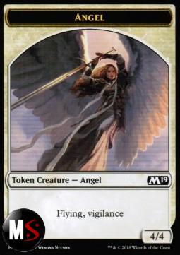 ANGEL TOKEN (WHITE 4/4 VIGILANCE) (M19 TOKEN)