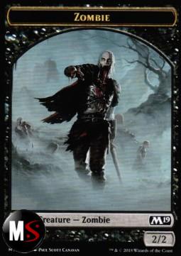 ZOMBIE TOKEN (BLACK 2/2) (M19 TOKEN)