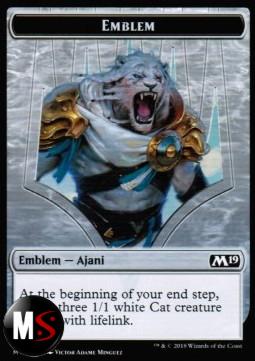 AJANI, ADVERSARY OF TYRANTS EMBLEM (M19 TOKEN)