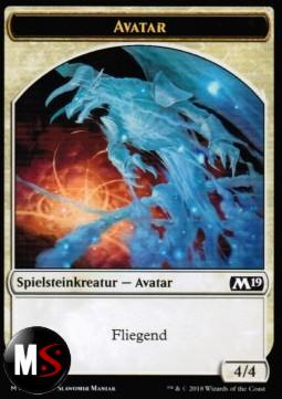 AVATAR TOKEN (WHITE 4/4) (M19 TOKEN)