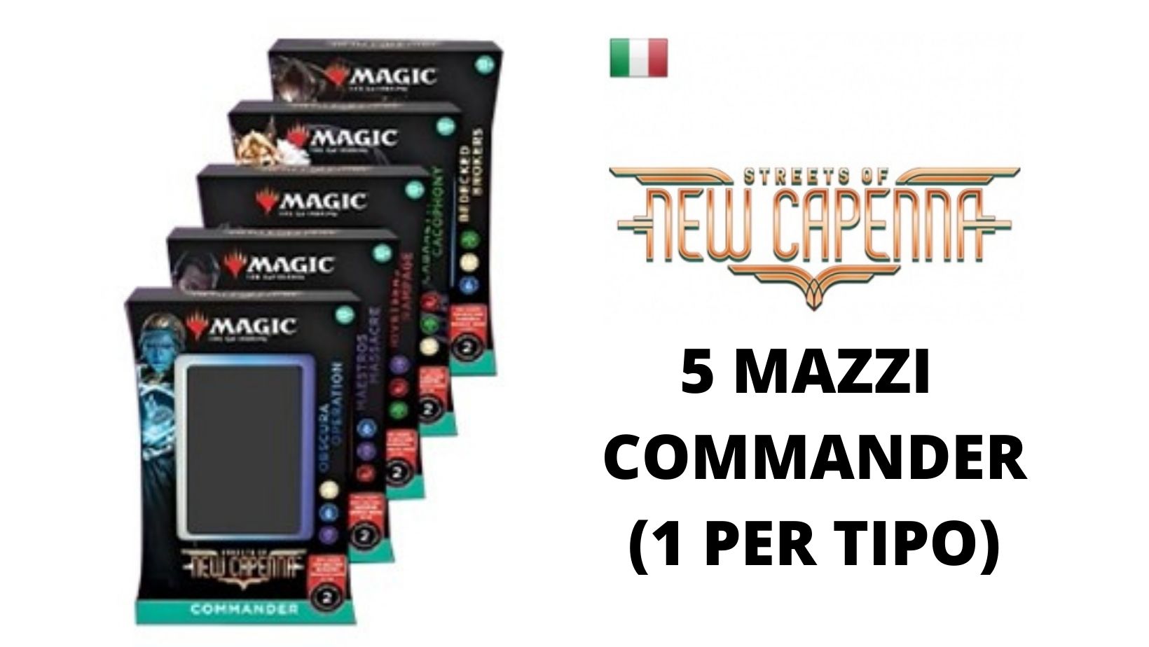 STREETS OF NEW CAPENNA - COMMANDER BOX 5 MAZZI - ITALIANO