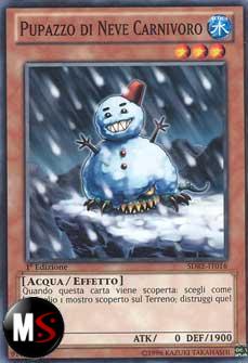 PUPAZZO DI NEVE CARNIVORO