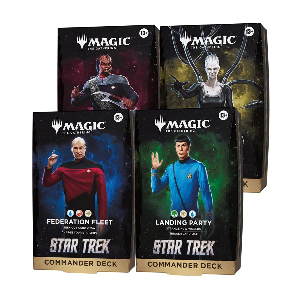 STAR TREK COMMANDER ENG DECK DISPLAY MAGIC THE GATHERING (4 MAZZI)