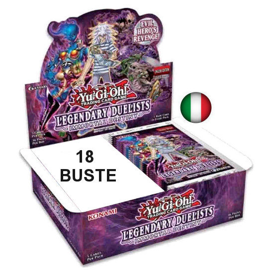 DUELLANTI LEGGENDARI: DESTINO IMMORTALE - MEZZO BOX 18 BUSTE ITA DUELLANTI LEGGENDARI: DESTINO IMMORTALE - MEZZO BOX 18 BUSTE ITA