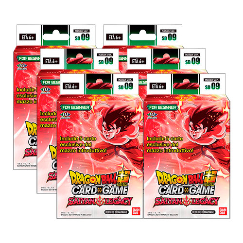 DRAGON BALL SUPER - STARTER DECK 09 SAIYAN LEGACY - DISPLAY 6 MAZZI ITA DRAGON BALL SUPER - STARTER DECK 09 SAIYAN LEGACY - DISPLAY 6 MAZZI ITA