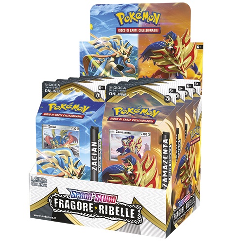 POKEMON SPADA E SCUDO FRAGORE RIBELLE - BOX 8 MAZZI ITA POKEMON SPADA E SCUDO FRAGORE RIBELLE - BOX 8 MAZZI ITA