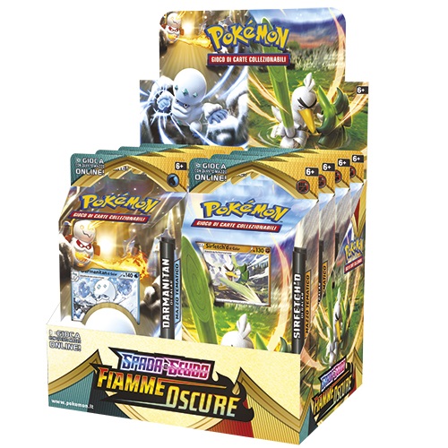 POKEMON SPADA E SCUDO FIAMME OSCURE - BOX 8 MAZZI ITA POKEMON SPADA E SCUDO FIAMME OSCURE - BOX 8 MAZZI ITA