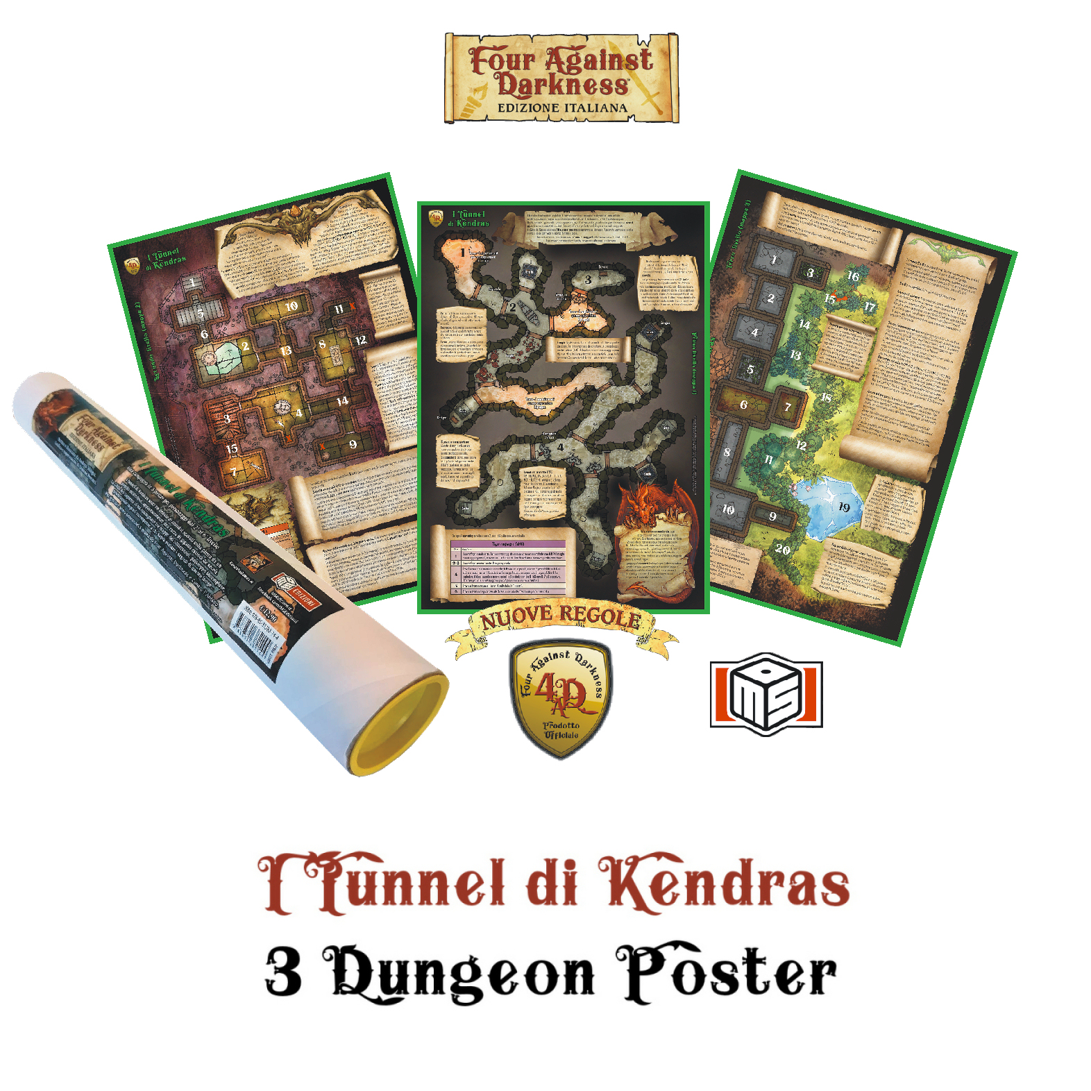 FOUR AGAINST DARKNESS: I TUNNEL DI KENDRAS - 3 DUNGEON POSTER