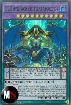 D / D / D ARMAGEDDON VIOLA SUPER RE DEL GIUDIZIO