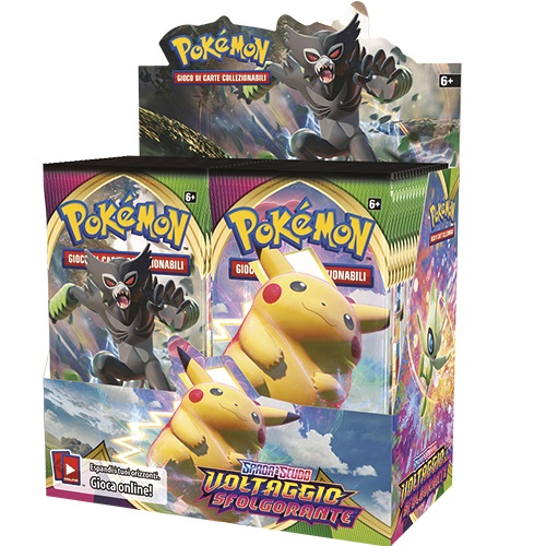 POKEMON SPADA E SCUDO VOLTAGGIO SFOLGORANTE - BOX 36 BUSTE ITA POKEMON SPADA E SCUDO VOLTAGGIO SFOLGORANTE - BOX 36 BUSTE ITA