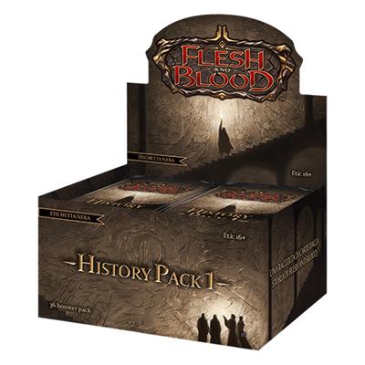 FLESH & BLOOD TCG: HISTORY PACK 1 BLACK LABEL - BOX 36 BUSTE ITALIANO