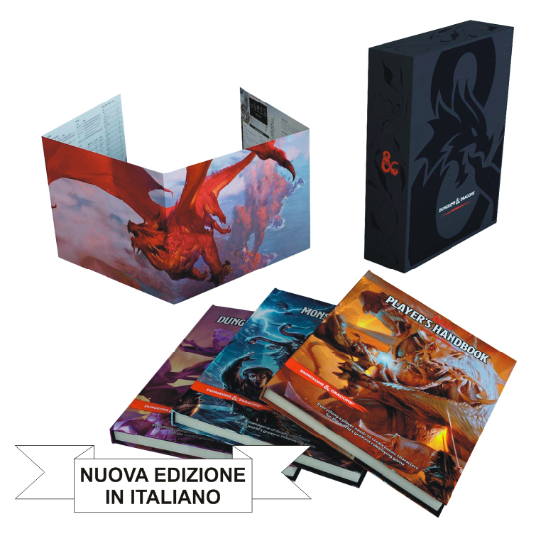 DUNGEONS & DRAGONS 5A EDIZIONE - GIFT SET 2018 EDIZIONE ITALIANA (NUOVA EDIZIONE) DUNGEONS & DRAGONS 5A EDIZIONE - GIFT SET 2018 EDIZIONE ITALIANA (NUOVA EDIZIONE)