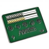 E-86704 MAGIC THE GATERING CARD SIZE GREEN ABACUS LIFE COUNTER