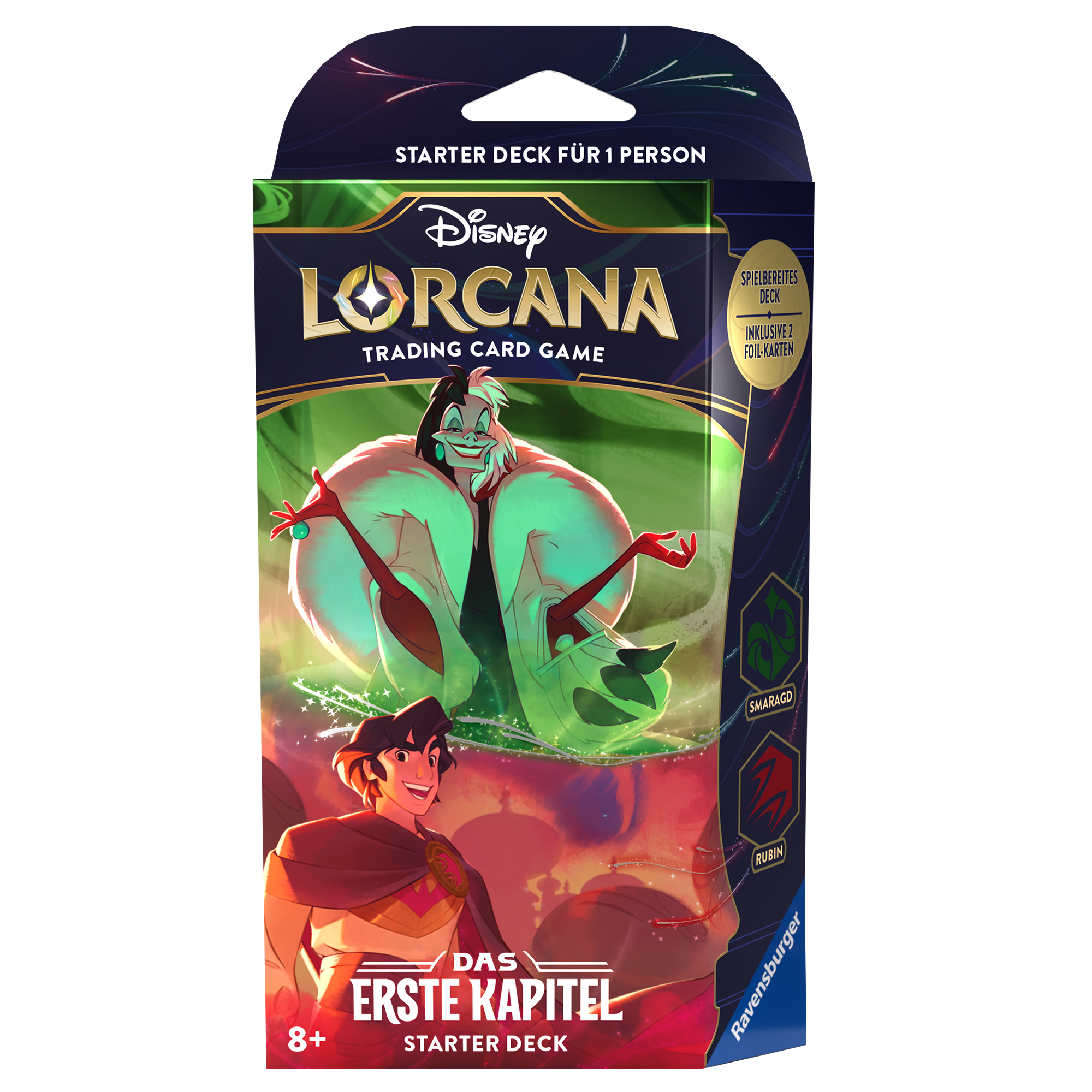 DINSEY LORCANA EMERALD/RUBY STARTER DECK: CRUDELIA DE MON & ALADDIN – THE FIRST CHAPTER – ENG DINSEY LORCANA EMERALD/RUBY STARTER DECK: CRUDELIA DE MON & ALADDIN – THE FIRST CHAPTER – ENG