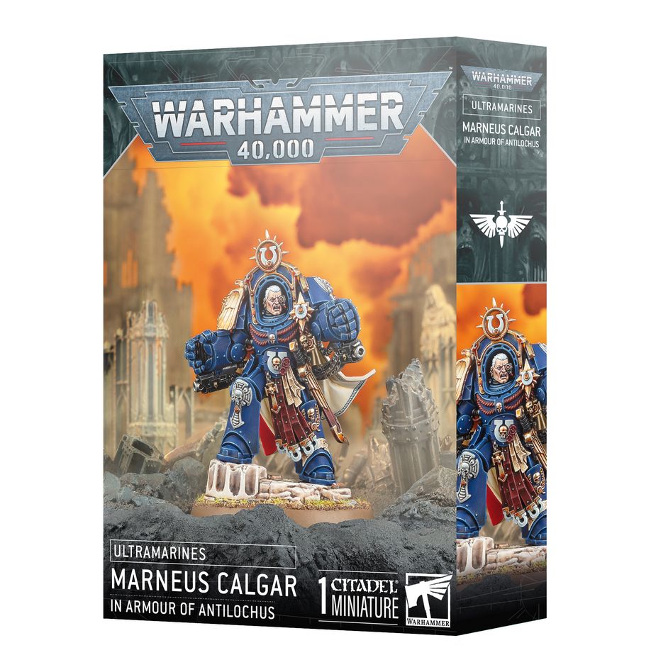 WARHAMMER 40,000 - SPACE MARINES: MARNEUS CALGAR IN ARMATURA DI ANTILOCHUS