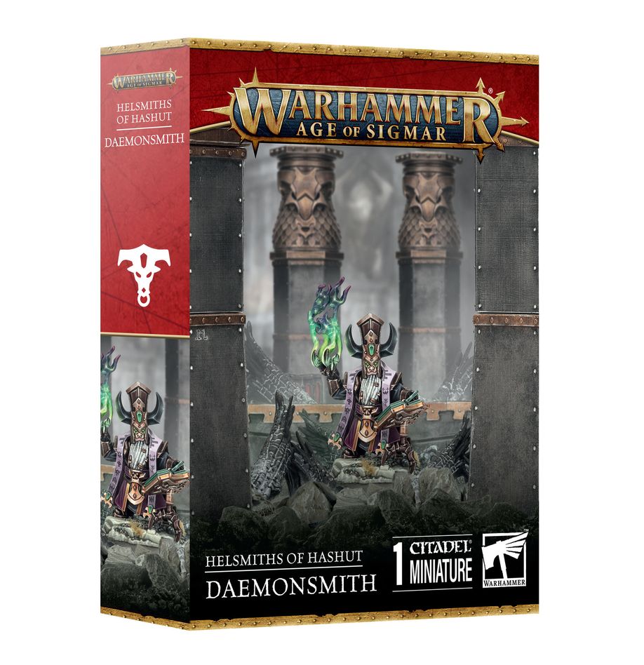 WARHAMMER AGE OF SIGMAR - HELSMITH OF HASHUT - FABBRO DEMONIACO/ANZIANO DELLE CENERI WARHAMMER AGE OF SIGMAR - HELSMITH OF HASHUT - FABBRO DEMONIACO/ANZIANO DELLE CENERI
