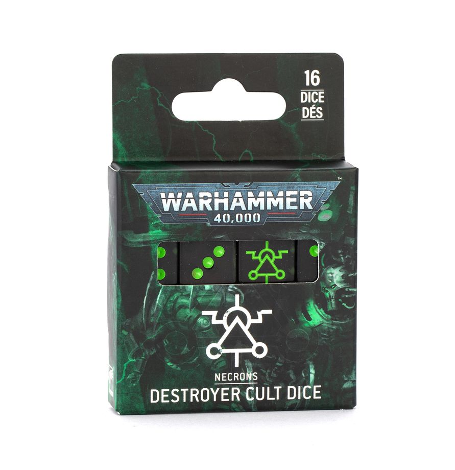 WARHAMMER 40000 -  NECRONS - DESTROYER CULT DICE SET