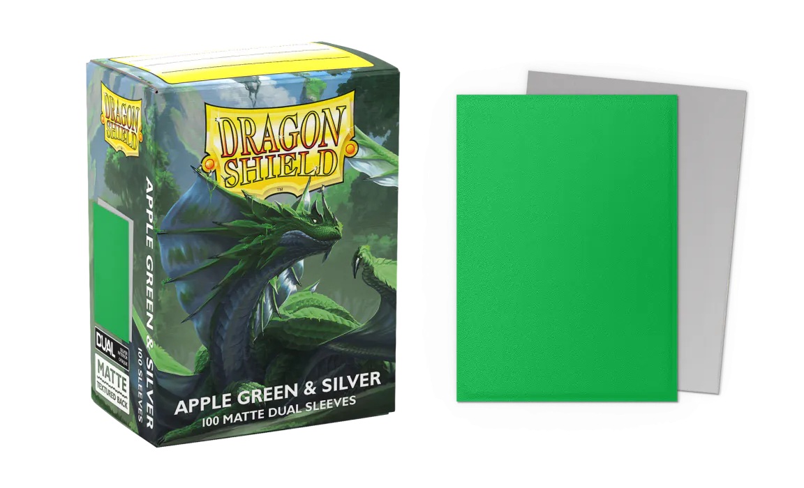 BUSTE PROTETTIVE STANDARD DA 100 - DUAL MATTE APPLE GREEN & SILVER (AT-15073)