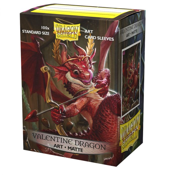 DS100 SLEEVES STANDARD MATTE ART - VALENTINE DRAGON 2020