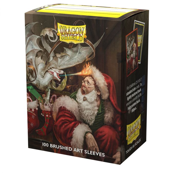 DS100 SLEEVES STANDARD BRUSHED ART - CHRISTMAS DRAGON 2021 DS100 SLEEVES STANDARD BRUSHED ART - CHRISTMAS DRAGON 2021