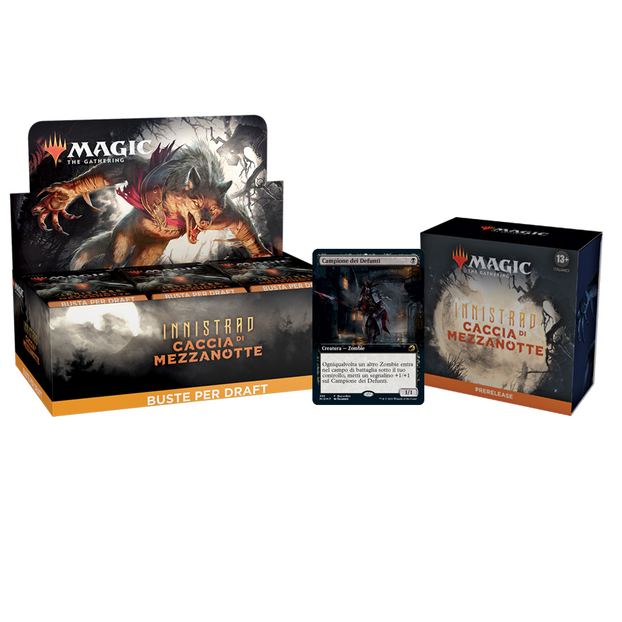 INNISTRAD: CACCIA DI MEZZANOTTE - BIG PROMO - BOX + PRERELEASE PACK - ITALIANO INNISTRAD: CACCIA DI MEZZANOTTE - BIG PROMO - BOX + PRERELEASE PACK - ITALIANO