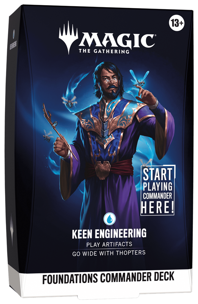 MTG - FOUNDATION COMMANDER DECK BLUE - KEEN ENGINEERING - INGLESE