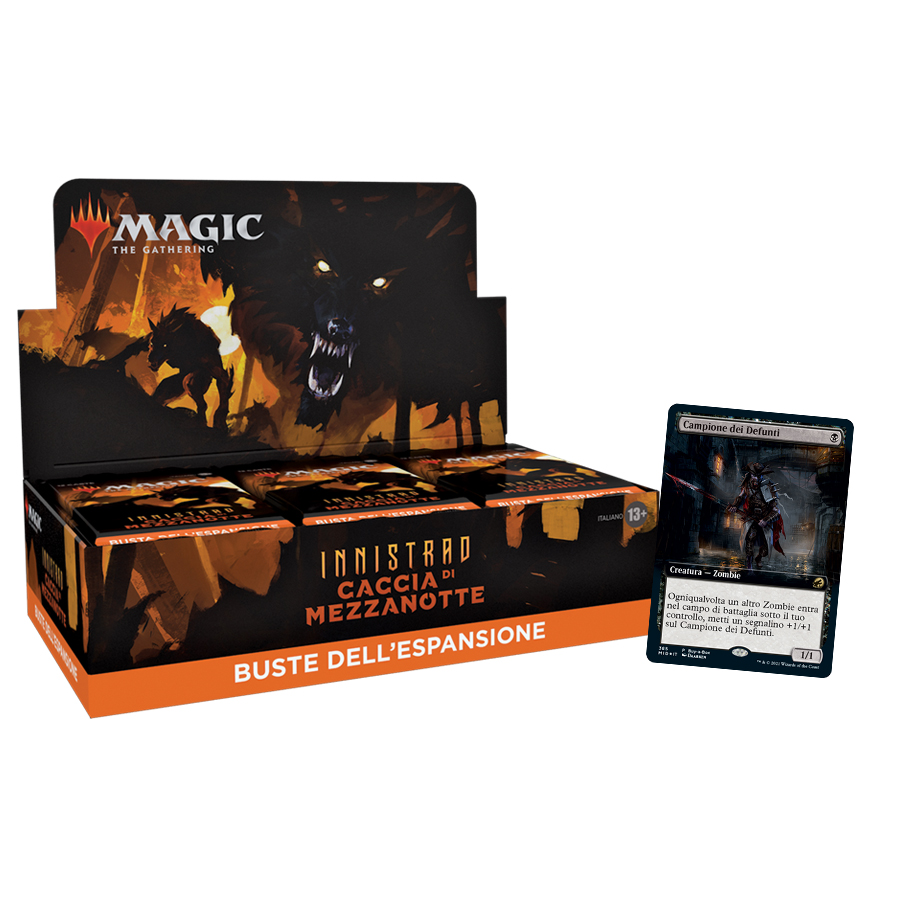 INNISTRAD: MIDNIGHT HUNT - BOX 36 BUSTE PER DRAFT + PROMO BAB - INGLESE INNISTRAD: MIDNIGHT HUNT - BOX 36 BUSTE PER DRAFT + PROMO BAB - INGLESE