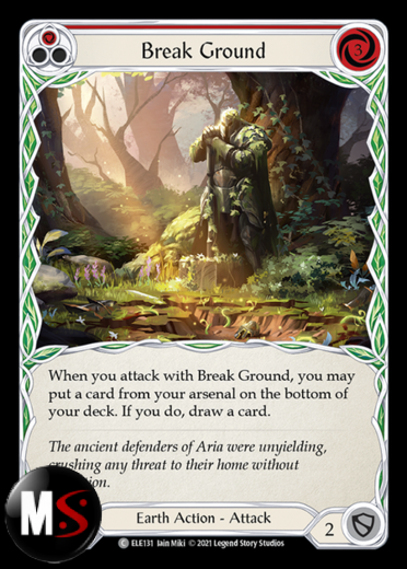 BREAK GROUND - RED BREAK GROUND - RED