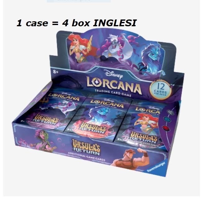 LORCANA - 1 CASE (4 BOX DA 24 BUSTE) - URSULA'S RETURN - ENG
