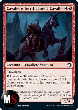 CAVALIERE TERRIFICANTE A CAVALLO