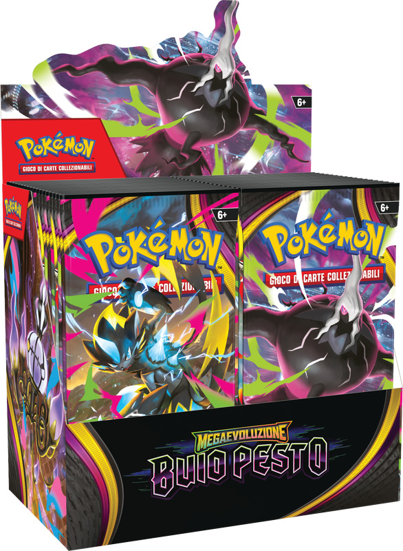 POKEMON - MEGAEVOLUZIONE BUIO PESTO - BOX 36 BUSTE - ITA POKEMON - MEGAEVOLUZIONE BUIO PESTO - BOX 36 BUSTE - ITA
