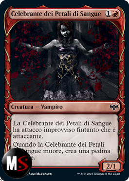 CELEBRANTE DEI PETALI DI SANGUE