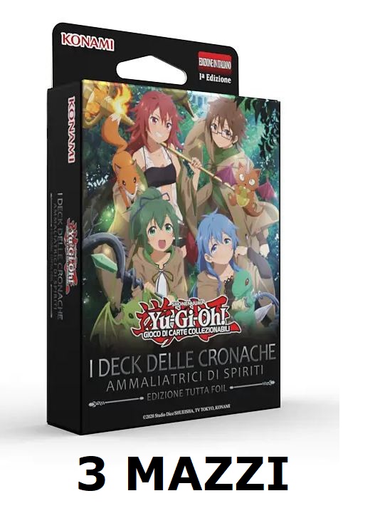THE CHRONICLES DECK: SPIRIT CHARMERS / AMMALIATRICI DI SPIRITI - FULL FOIL VERSION - BUNDLE 3 MAZZI 1A EDIZIONE