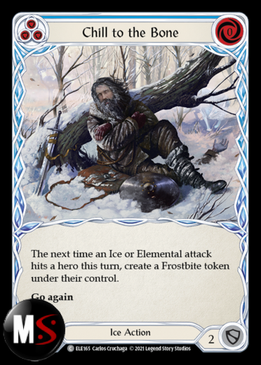 CHILL TO THE BONE - BLUE CHILL TO THE BONE - BLUE